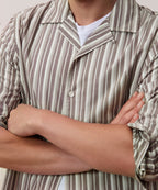 Brushed Poplin Camp Collar Shirt