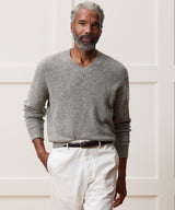 Donegal Cashmere V-Neck Sweater