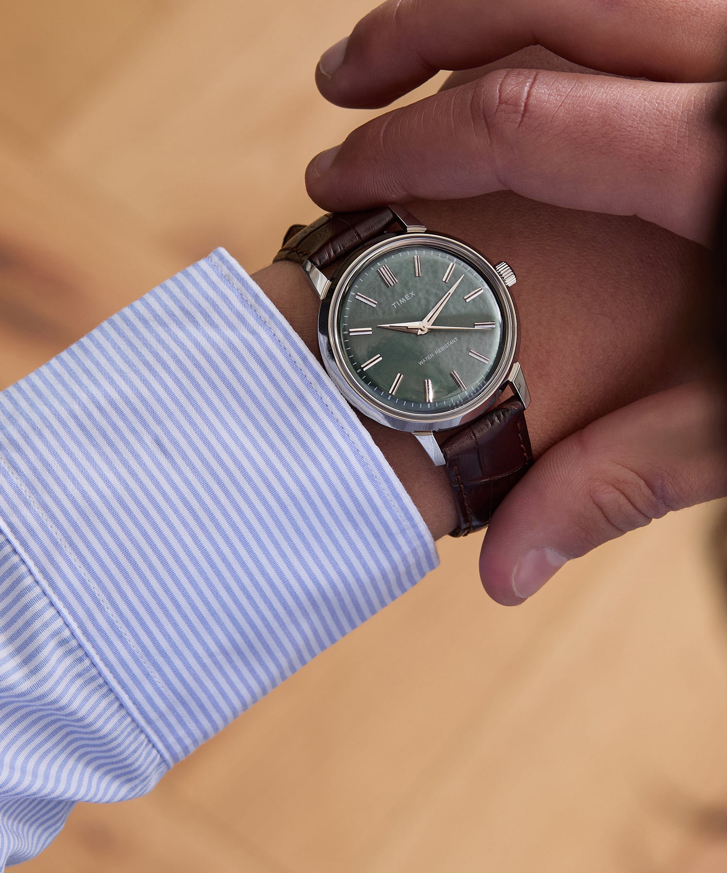 TS X Timex Olive Marlin Watch in Brown – Todd Snyder