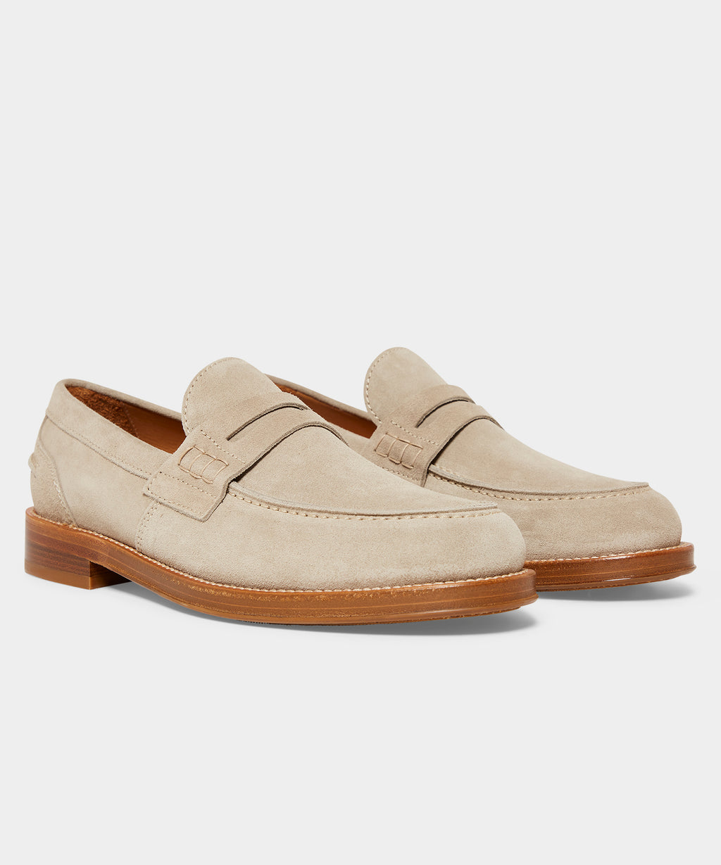 Italian Suede Penny Loafer