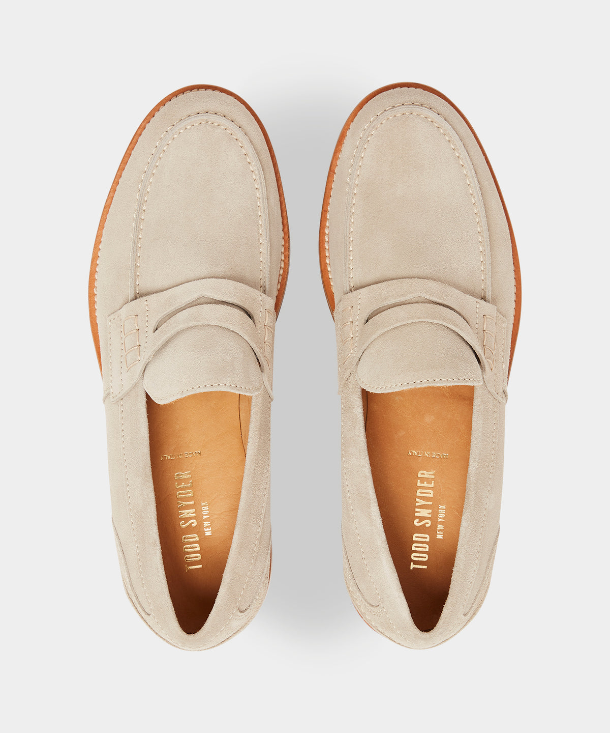 Italian Suede Penny Loafer