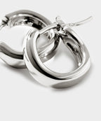 John Hardy Sterling Silver Surf Huggie Earring, 12MM