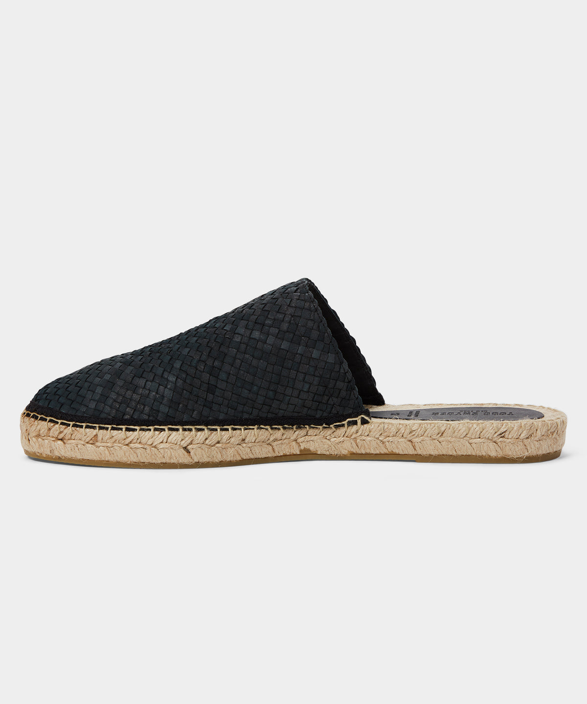 Woven Leather Espadrille Mule