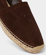 Nomad Suede Perforated Espadrille