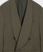 Italian Linen Mohair Double-Breasted Shawl Collar Jacket