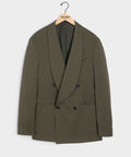 Italian Linen Mohair Double-Breasted Shawl Collar Jacket