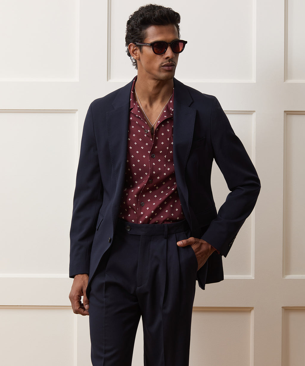 Relaxed Italian Gabardine Sutton Suit