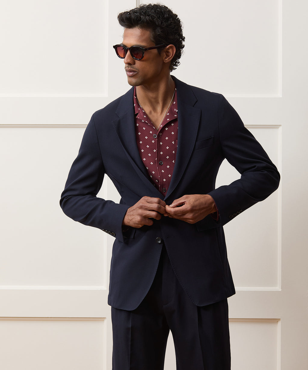 Relaxed Italian Gabardine Sutton Suit