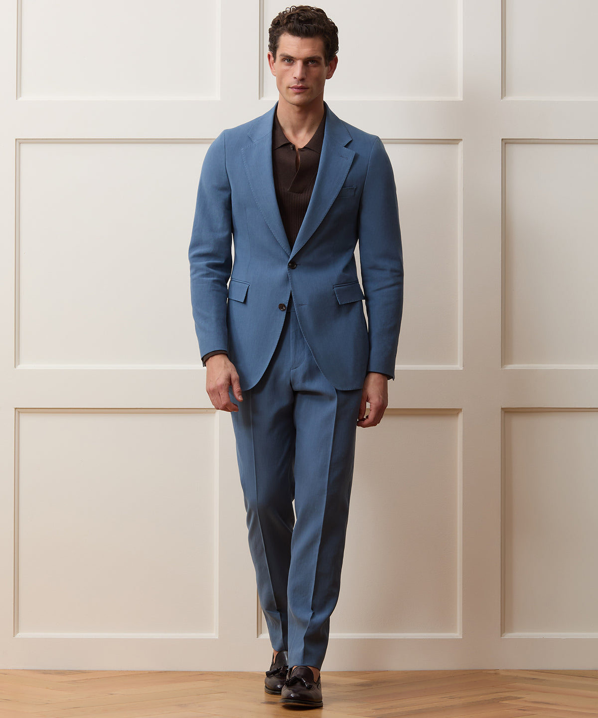 Italian Sueded Linen Sutton Suit