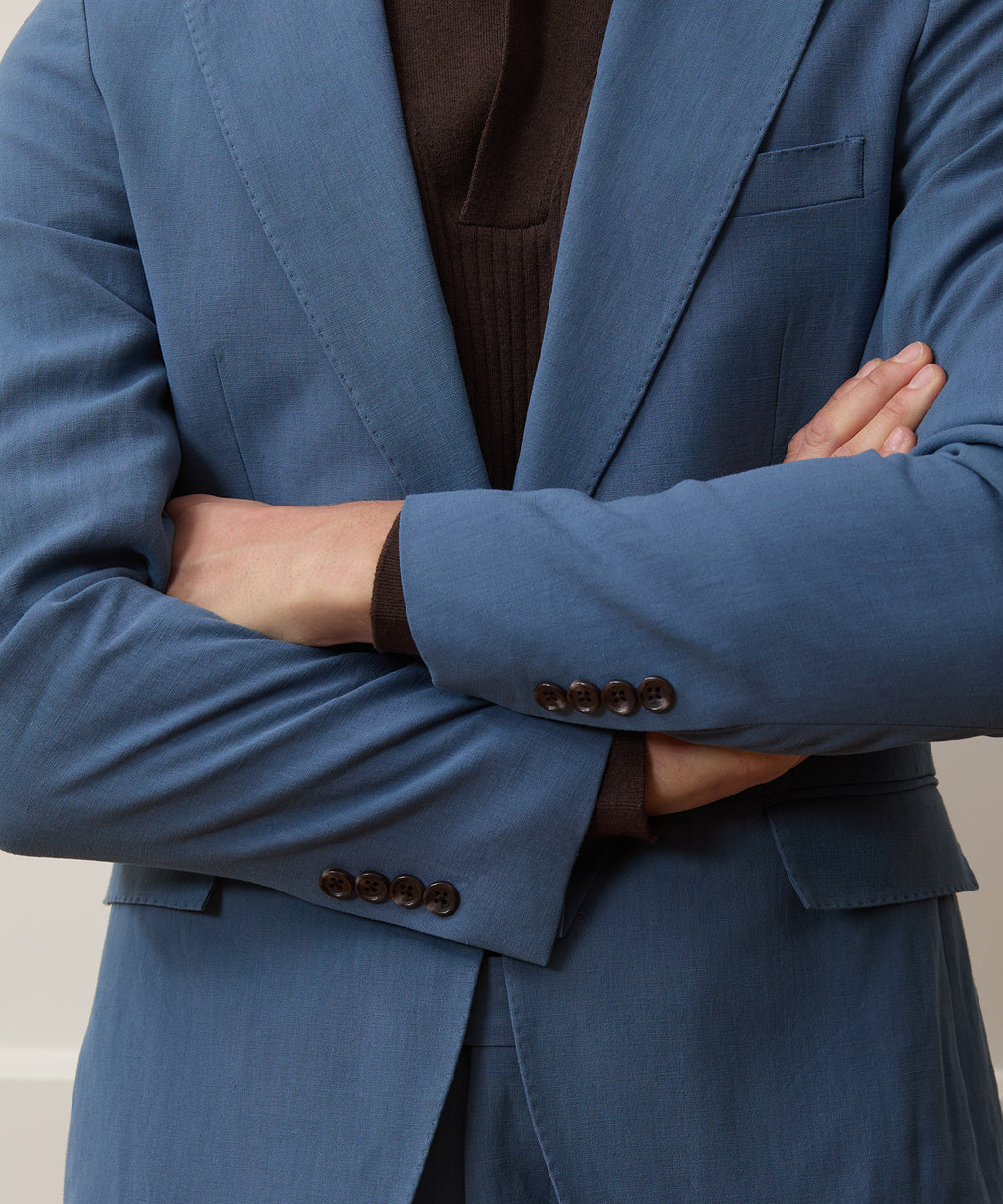 Italian Sueded Linen Sutton Suit