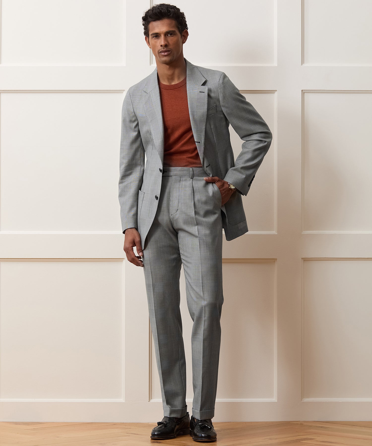 Glen Plaid Madison Trouser in Cream Plaid – Todd Snyder