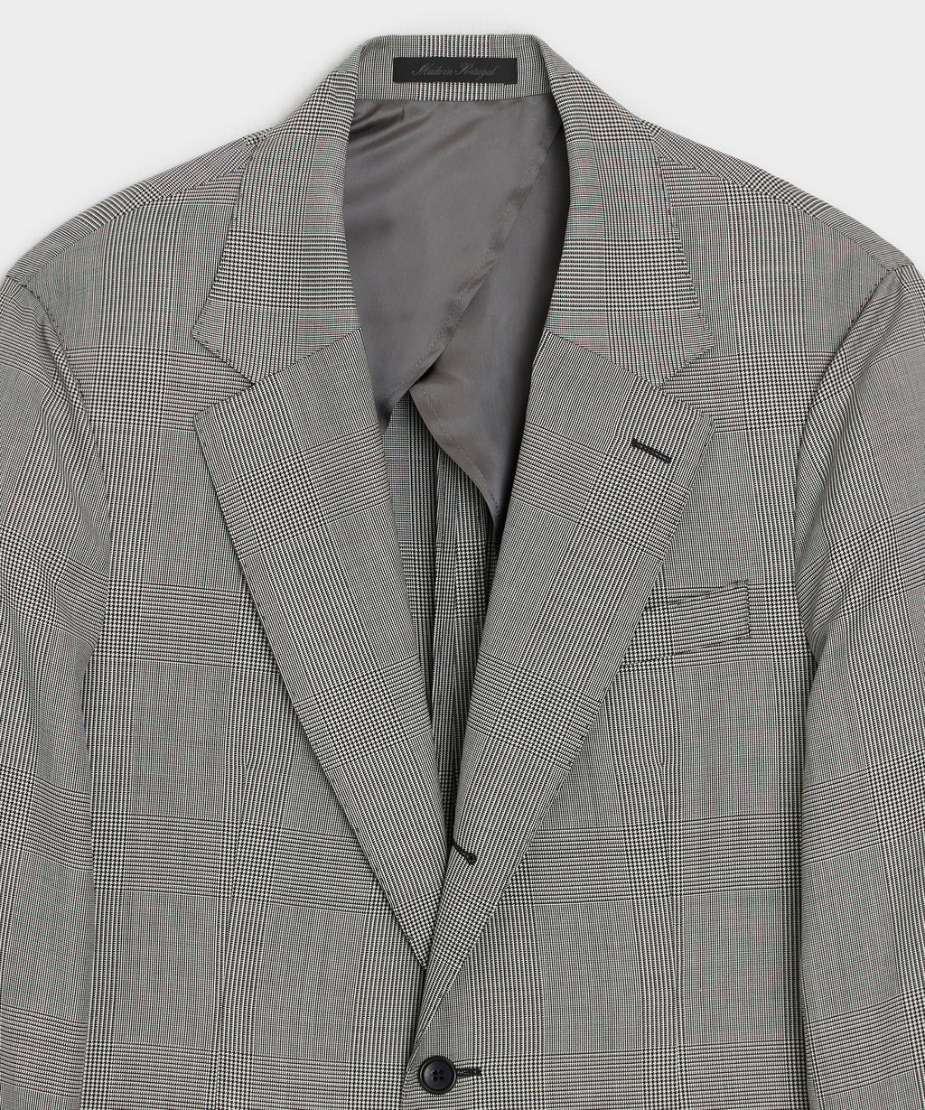 Italian Wool Glen Plaid Madison Jacket