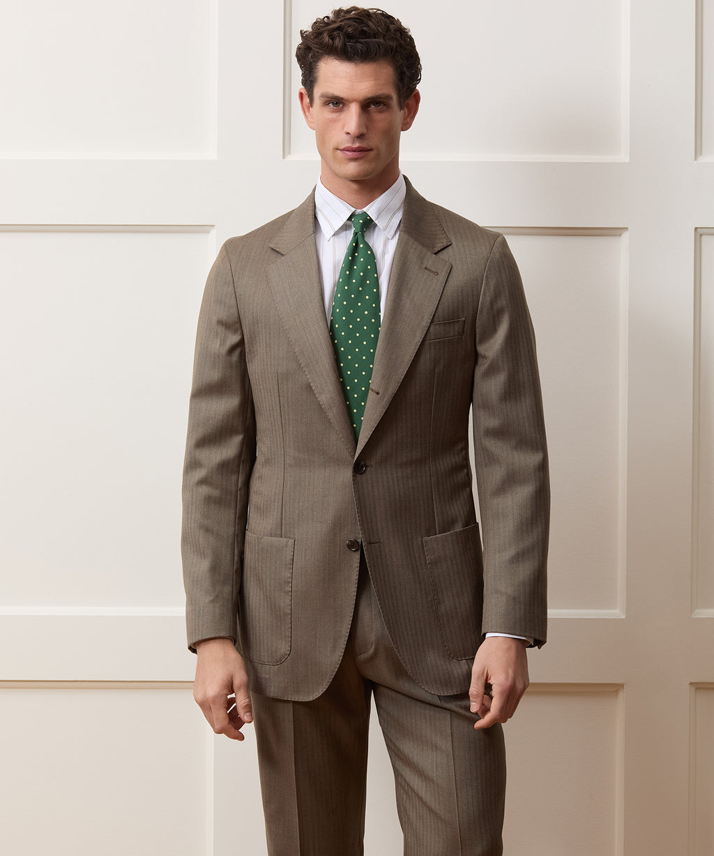 Italian Wool Herringbone Madison Jacket