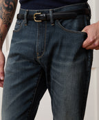 Slim Fit Jean in Slub Worn Wash