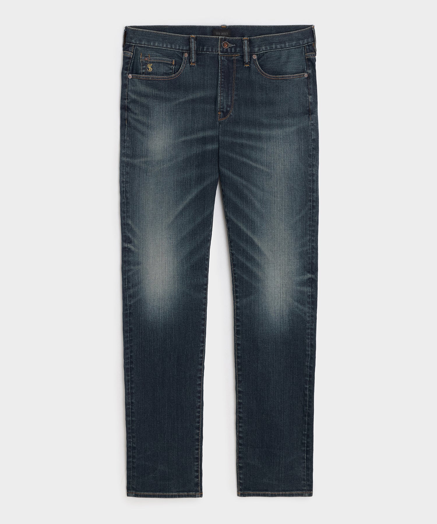 Slim Japanese Selvedge Stretch Jean in Distressed Wash – Todd Snyder