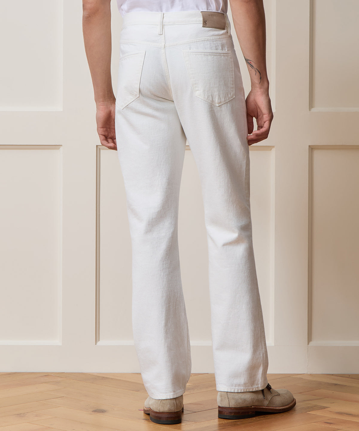 Western Jean in White