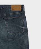 Straight Fit Jean In Slub Worn Wash