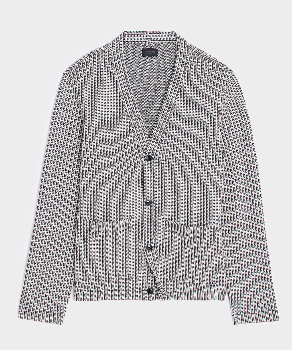 Ribbed Cotton Cardigan