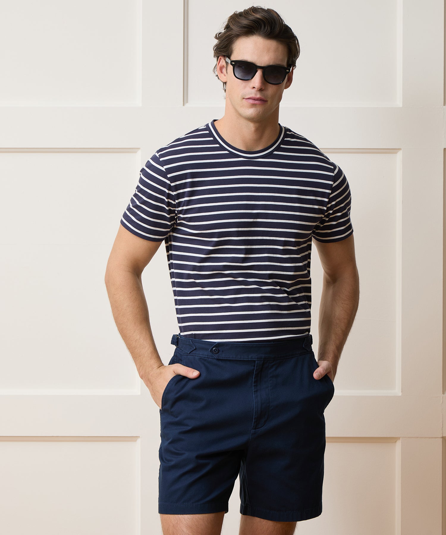 Premium Jersey Tee in Navy Stripe – Todd Snyder