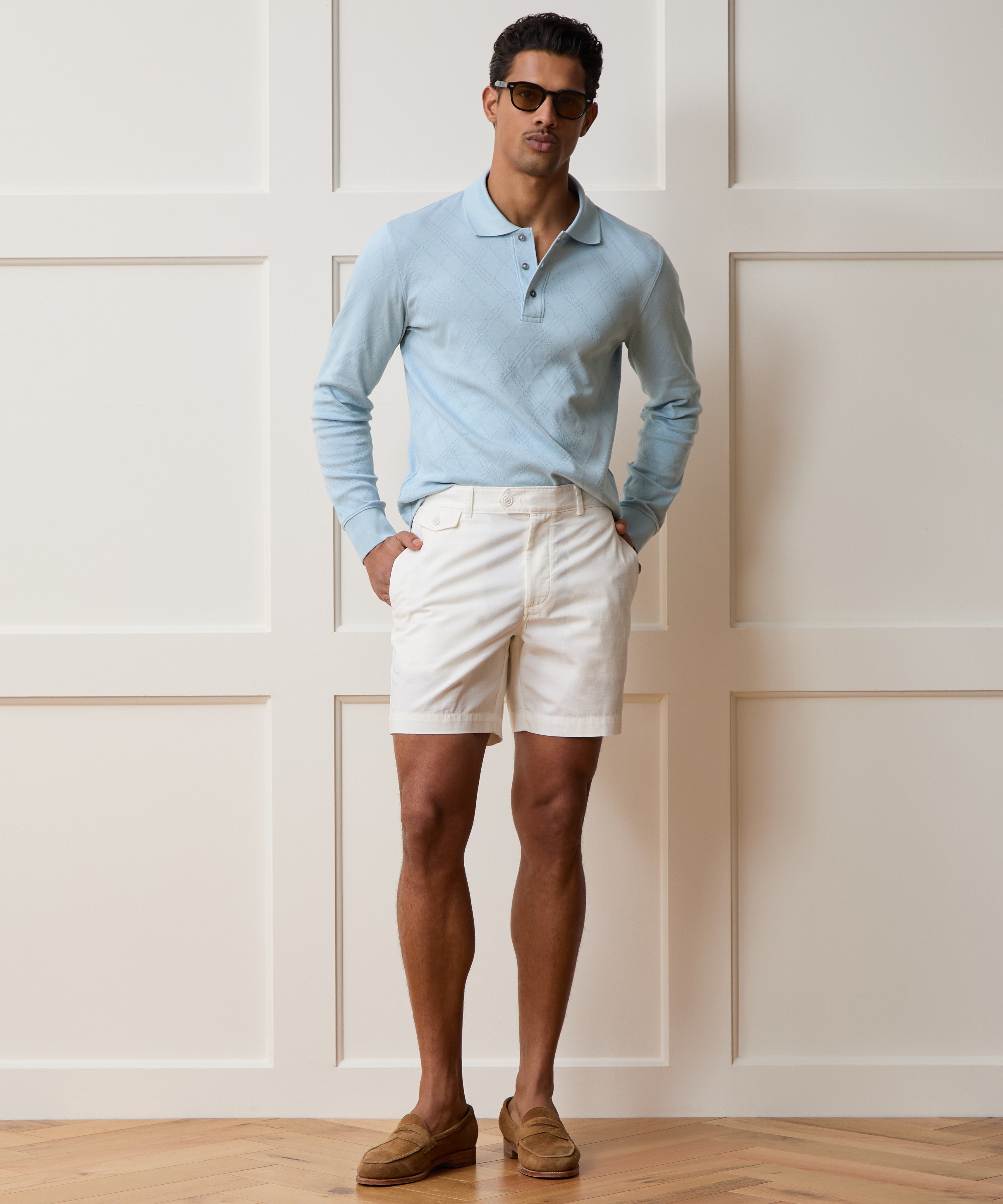 Cotton Jacquard Polo in Rapids – Todd Snyder