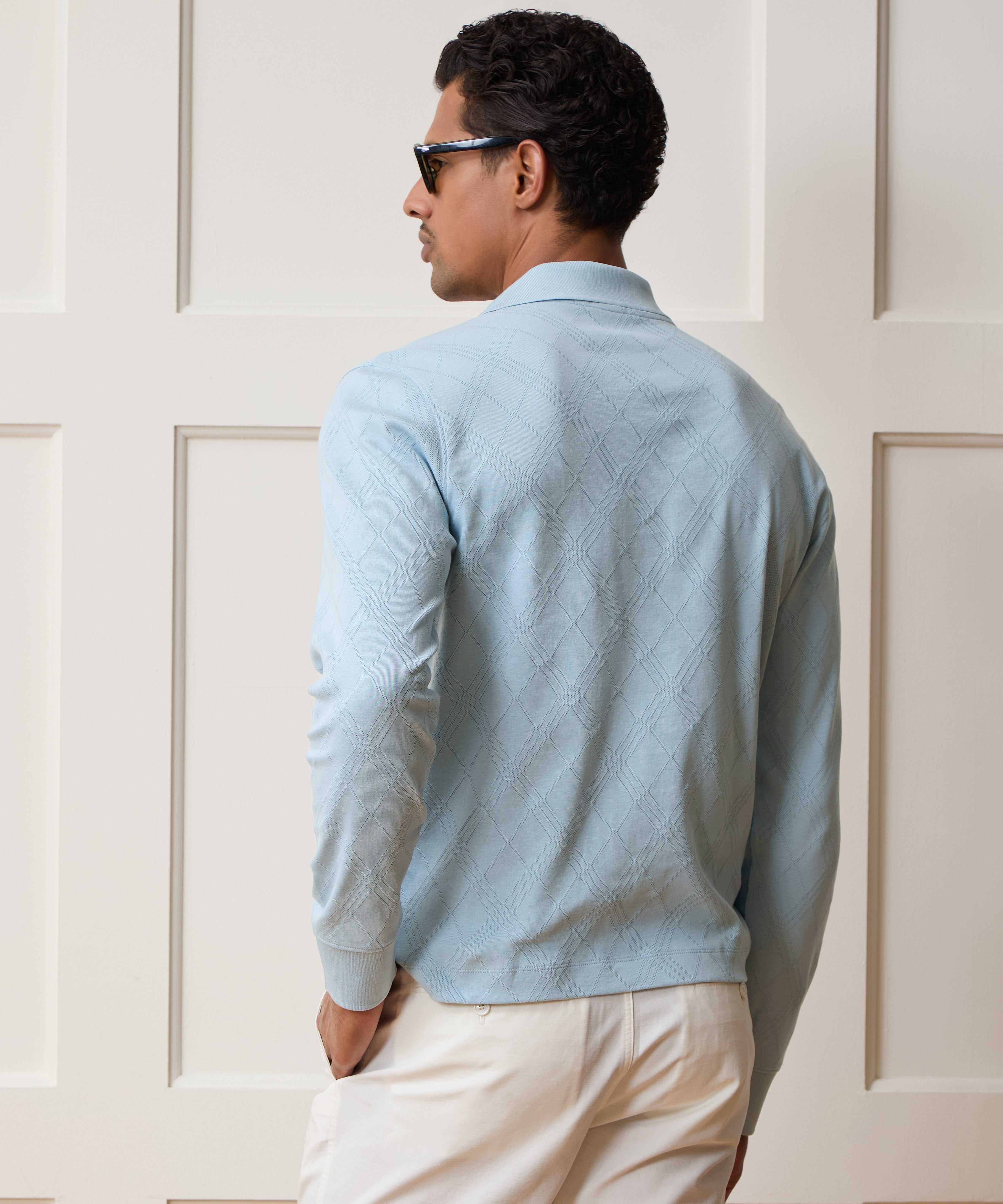 Cotton Jacquard Polo in Rapids – Todd Snyder