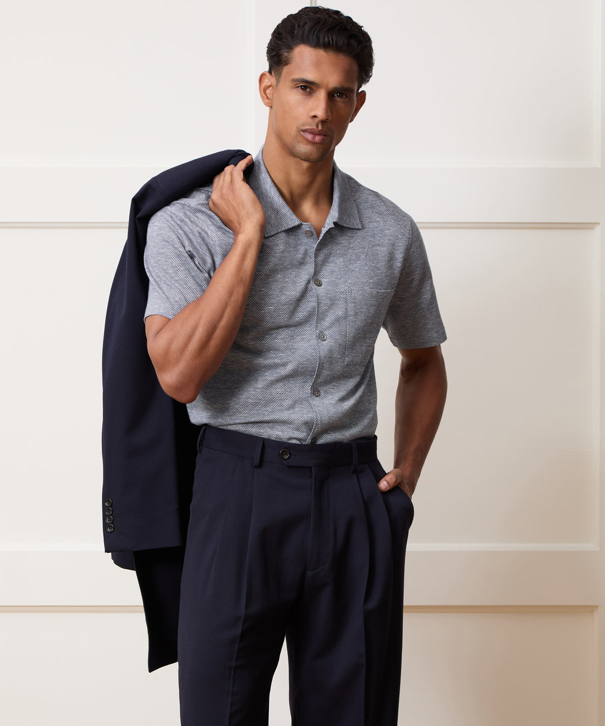 Cotton Jacquard Shirt