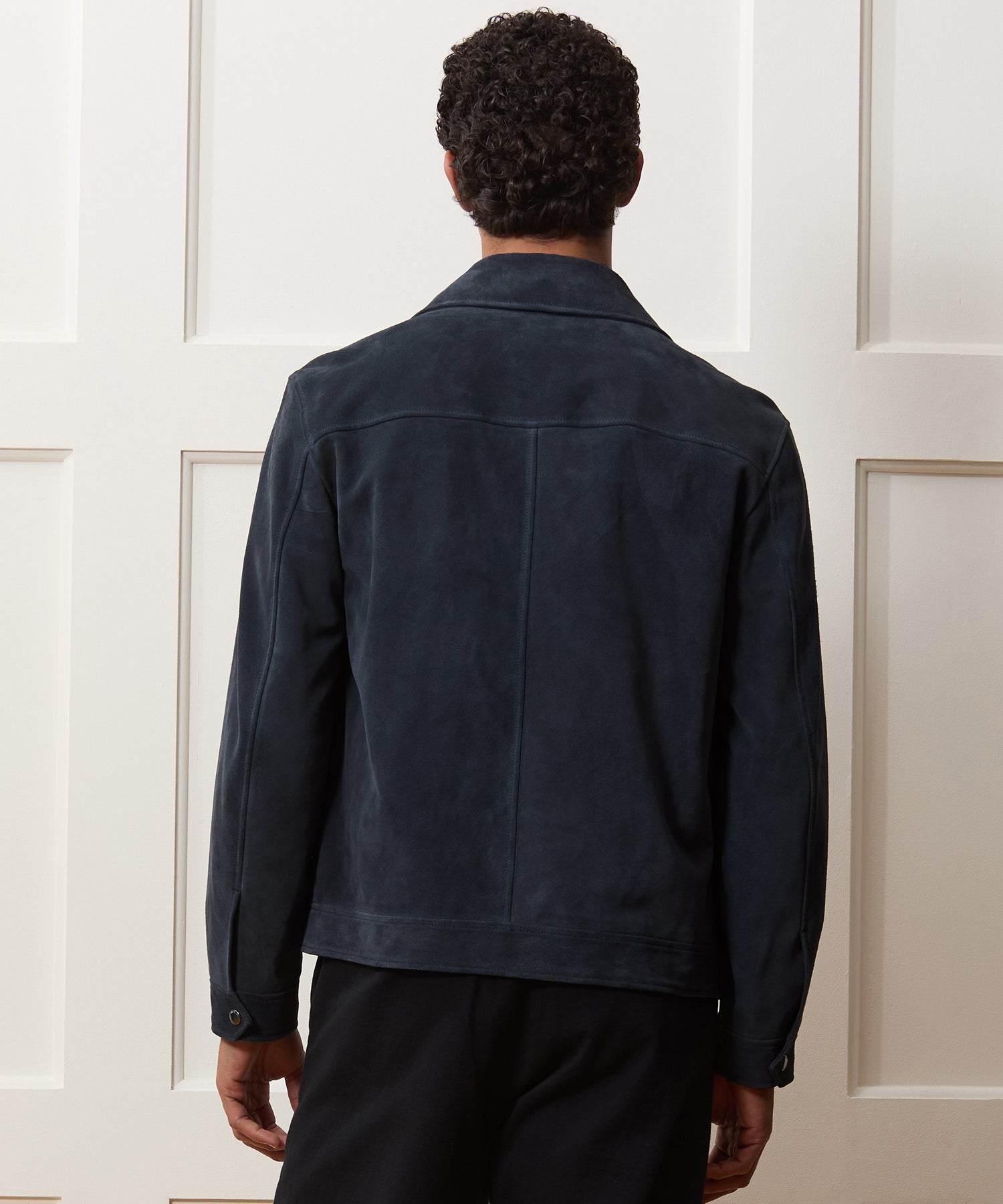 Italian Suede Driving Jacket in Classic Navy – Todd Snyder