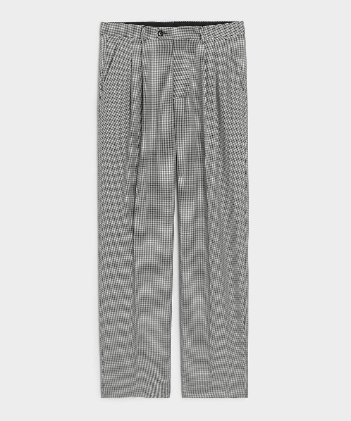 Italian Wool Houndstooth Wythe Trouser