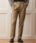 Italian Linen Side Tab Trouser