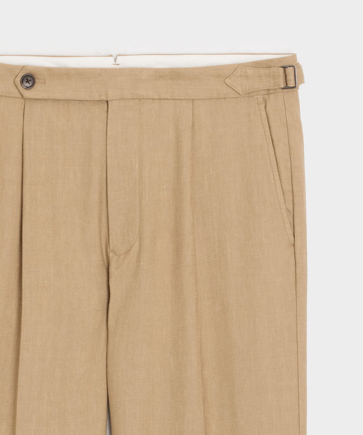 Italian Linen Side Tab Trouser