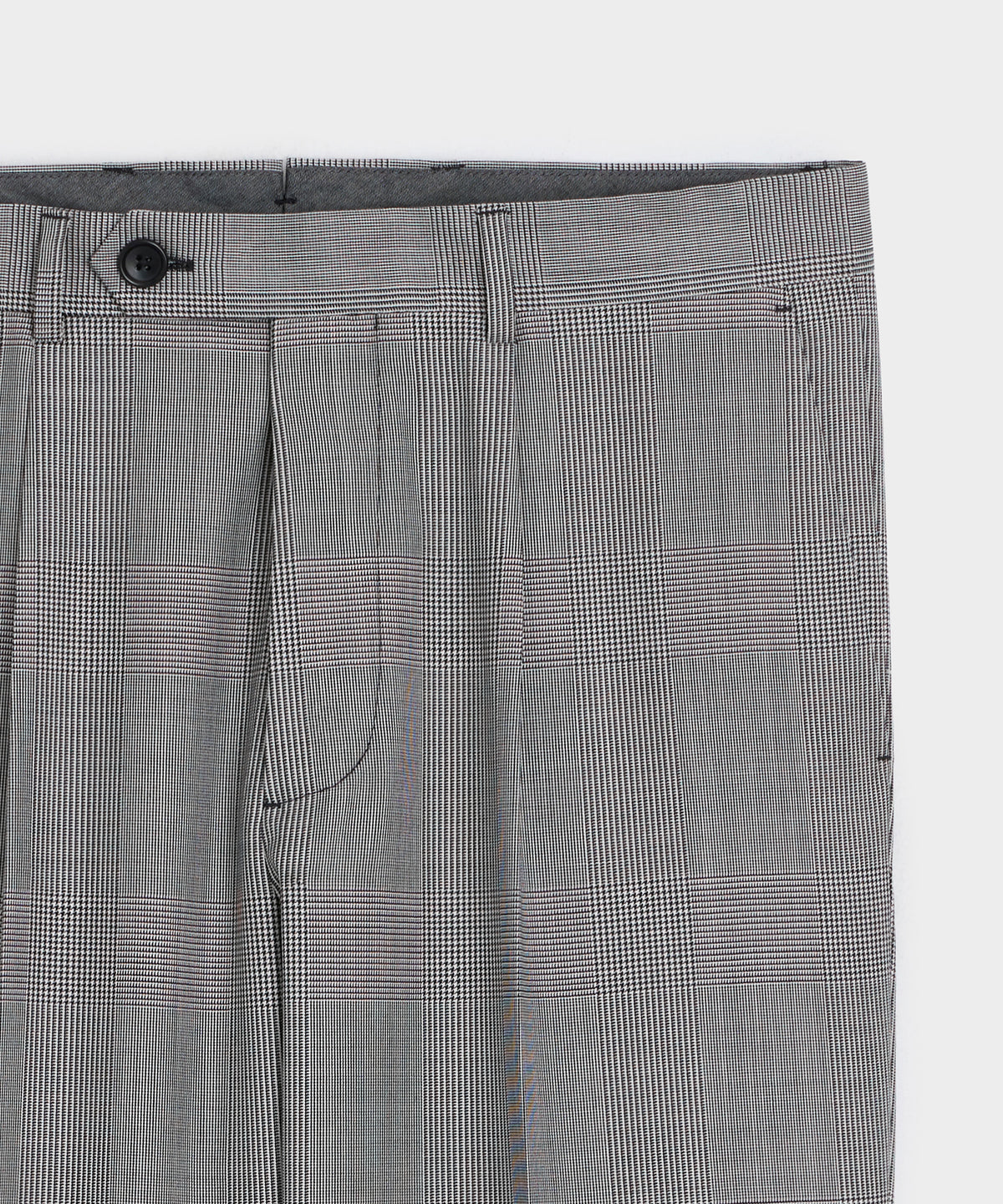 Italian Wool Glen Plaid Madison Trouser