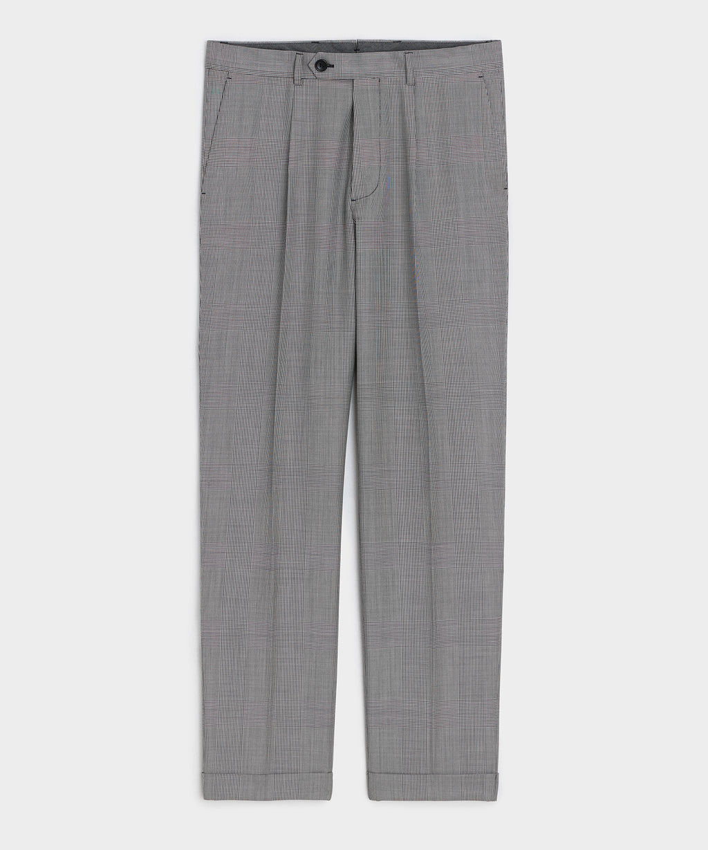 Italian Wool Glen Plaid Madison Trouser