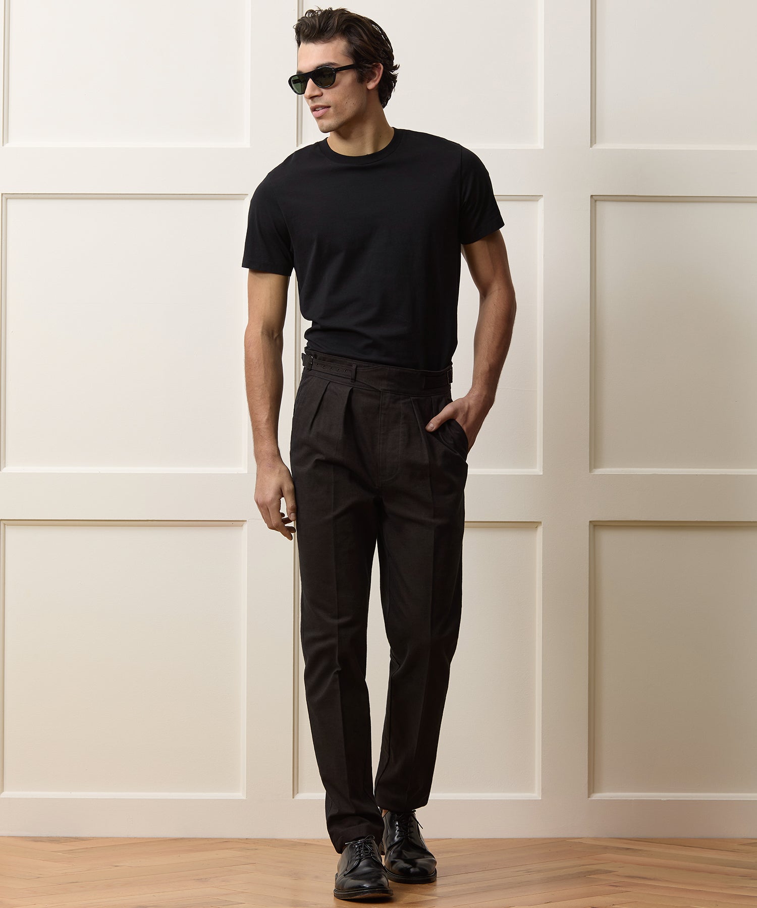 Italian Heathered Cotton Gurkha Trouser in Brown – Todd Snyder