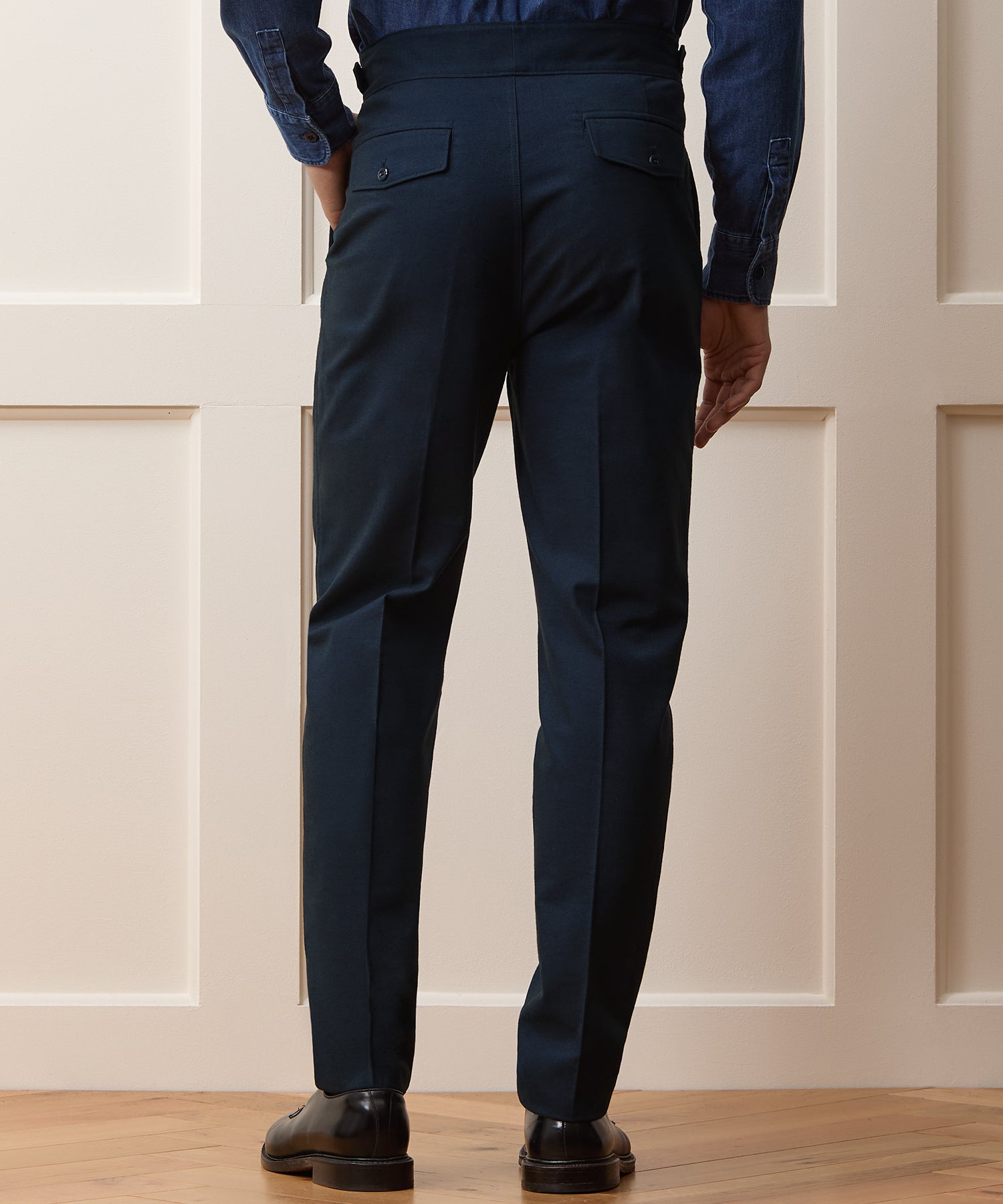 Italian Heathered Cotton Gurkha Trouser in Navy – Todd Snyder