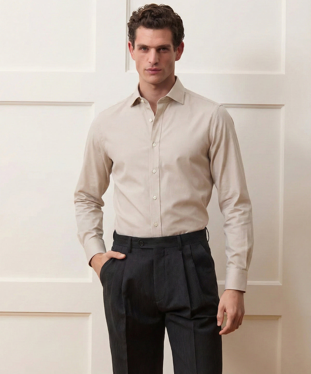 End-On-End Poplin Dress Shirt