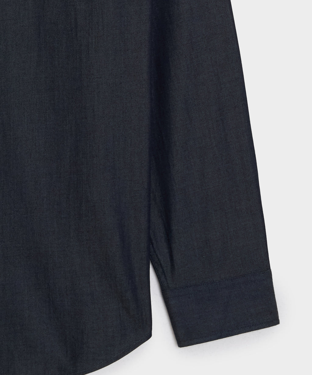 Chambray Spread Collar Dress Shirt