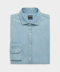 Chambray Spread Collar Dress Shirt