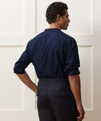 Poplin Band Collar Shirt