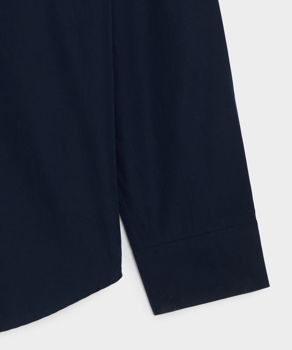 Poplin Band Collar Shirt