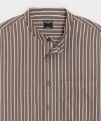 Poplin Band Collar Shirt