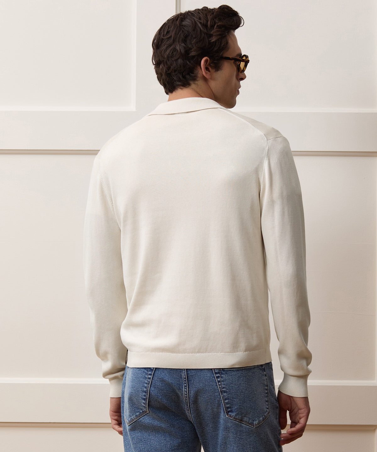 Silk-Cotton Sweater Jacket