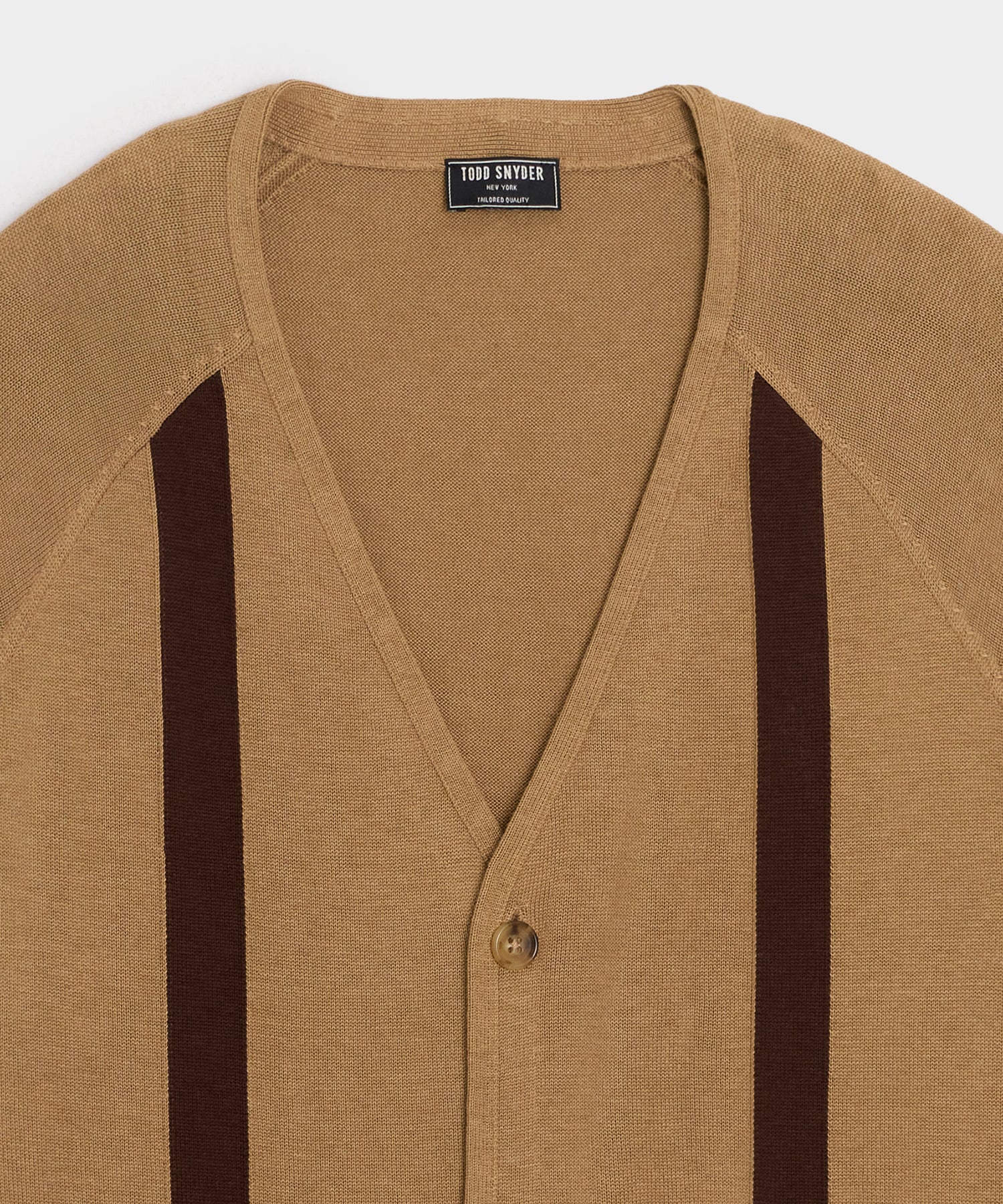 Silk-Cotton Cardigan in Baja Dunes Stripe – Todd Snyder