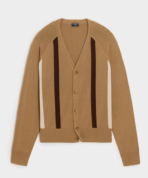Silk-Cotton Cardigan in Baja Dunes Stripe – Todd Snyder