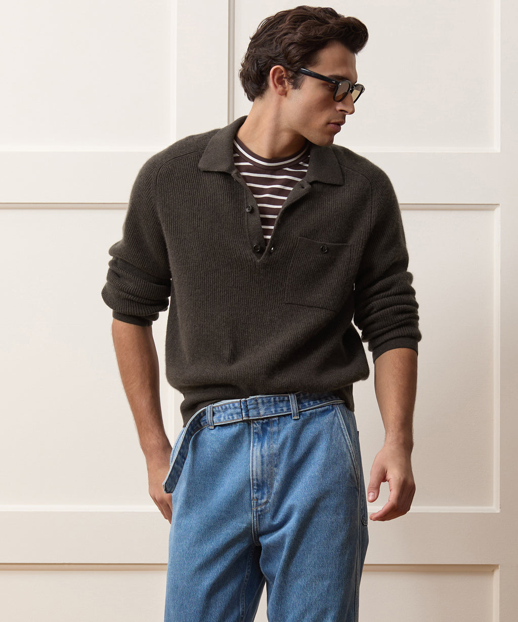 Made in Italy Cashmere Sweater Polo