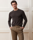 Cotton-Cashmere Crewneck Sweater