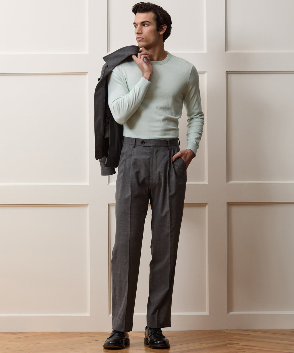 Cotton-Cashmere Crewneck Sweater