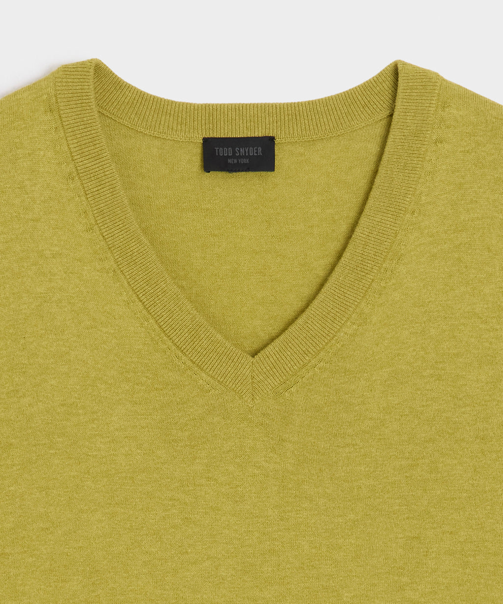 Cotton-Cashmere V-Neck