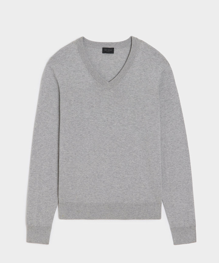Cotton-Cashmere V-Neck