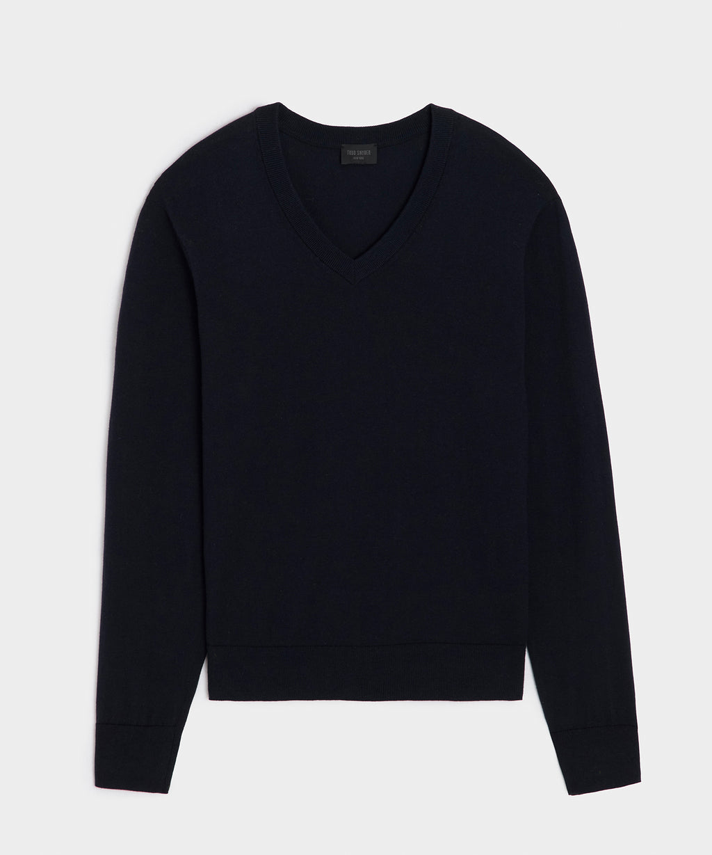 Cotton-Cashmere V-Neck