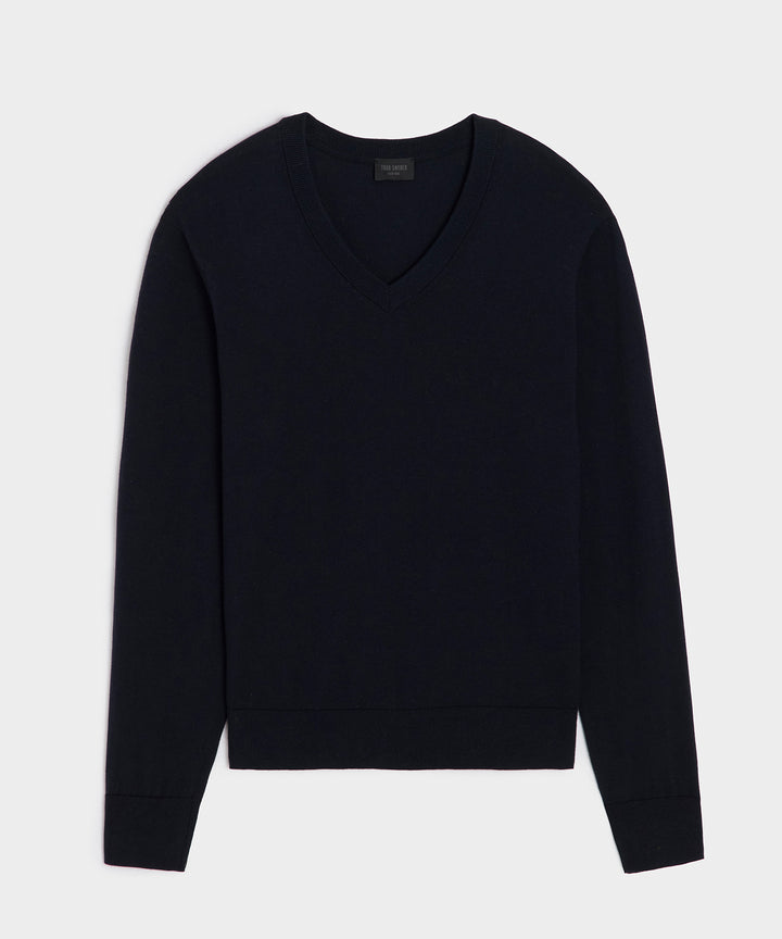Cotton-Cashmere V-Neck